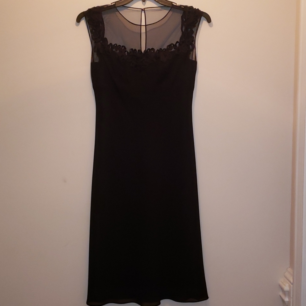Patra black elegant midi dress size 6
